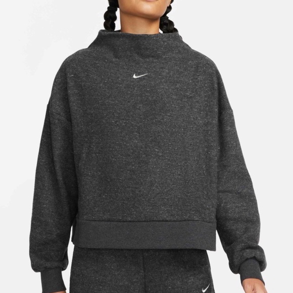 Nike Tops - Nike Therma-FIT-Center Swoosh Women's Mock-Neck Training Top Sweatshirt-New-M